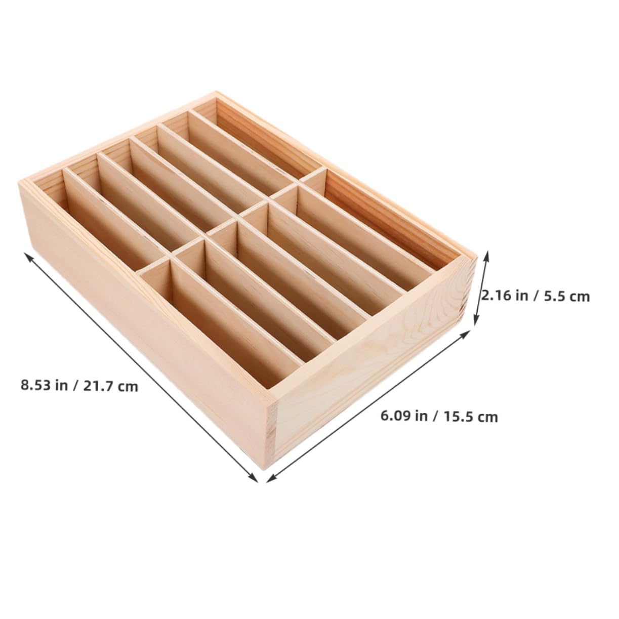 Hemobllo Organizer Legno 12 Scomparti Porta Cellulare da Tavolo, Supporto Smartphone per Ufficio, Aula e Sala Riunioni, Set 2 Pezzi per Gestione e Archiviazione Telefonica