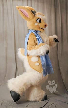 Japan Kemono Kawaii Brown Fursuit Teen Costumes Caribou Full Furry Suit Fursona Kigurumi Digitigrade Anime