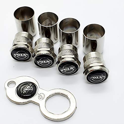 Tampa Bico Valvula Antifurto Capa Cromado - VOLVO