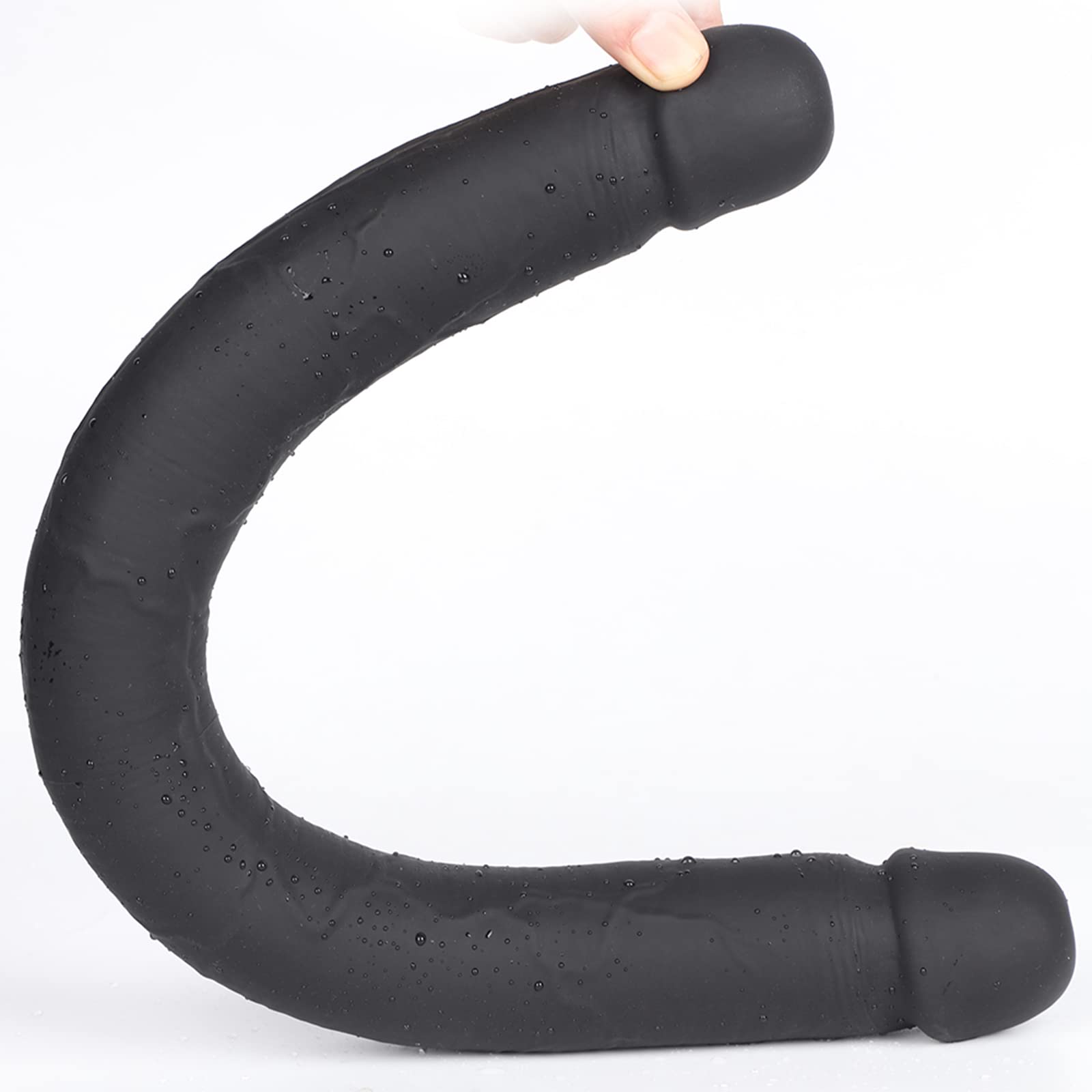 49 Cm Extra Lungo Doppio Vibratore Realistico Silicone Liquido Plug Anale Butt Plug Vaginale Massaggiatore Prostatico Masturbazione Giocattolo Sessuale Per Uomini Donne Principianti