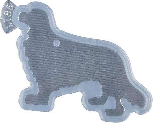 Miniatura 6 de Molde de silicona con forma de perro lindo, molde de fundición de resina epoxi, moldes de llavero de resina, para llavero, colgante, collar,