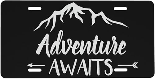 Miniatura 9 de Placa de Matrícula de Aluminio con Diseño de Cinta de Casete 6 x 12 Pulgadas Cubierta de Placa de Matrícula Frontal de Metal para Automóvil