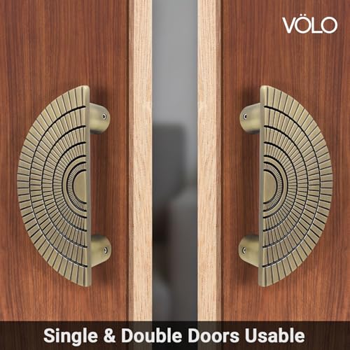 Image of VOLO Main Door Handle - Heavy Duty Pull Handle for Wooden & Glass Doors in Home, Office & Hotel Use (Model: S-626) - Pack of 1 Set (Antique - 96MM)