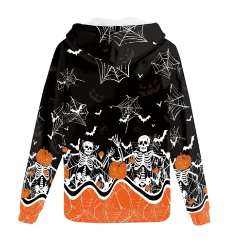 GLUDEAR Men Skull Print Zip Up Hoodies Long Sleeve Sweatshirt Outfit Oversized Casual Fashion Jacket2