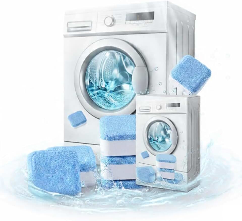 Kit 12 Pastilhas Limpeza Máquina Lavar Roupas e Lava Louças Higienizacao Profunda Antiodor Premium