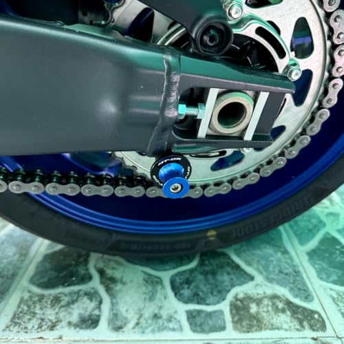 Image of Compatible with 2026 MT09 Tracer 2025 MT09 SP MT 09 V4 SP FZ09 2014-2025 2026 MT-09 Tracer 900GT Motorcycle CNC 6MM Swingarm Spools Slider Stand Screws (Red)