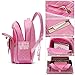 AO ALI VICTORY Backpack for Girls, Waterproof Kids Backpacks School Bag Toddler Bookbags Cute Travel Daypack (Small, A-Pink)