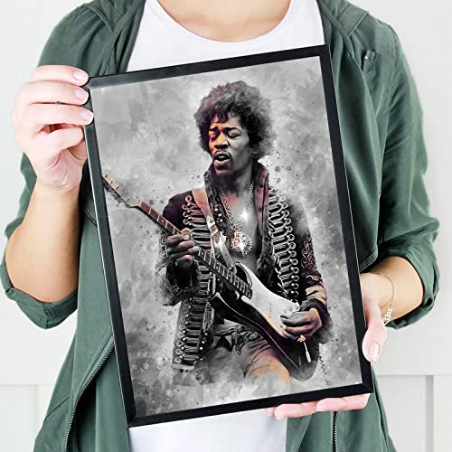 Jimi Hendrix Poster 8 Pcs Album Cover Music Posters For Room Aesthetic, Wall Art Room Decor Merch Stuff Prints Hd Posters For Fans Unframed #TOP6