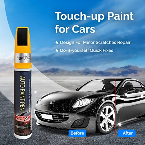 Touch-Up-Paint-For-Cars Car-Paint-Scratch-Repair Natural-Waterproof Immediate-Effect For-Auto-Scratch-Remover 12-Ml Black #TOP1