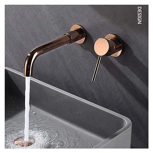 Robinet de lavabo encastrable chrome à double commande pour salle de bain moderne - 7