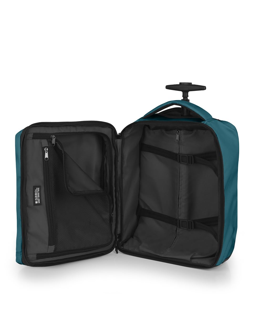 Gabol - Mochila con Ruedas Cabina Underseat 40x30x20/24 cm Vancouver 28,8L – Equipaje de Mano Bajo Asiento con Compartimento para Portátil 15,6”
