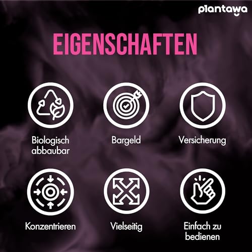 PLANTAWA - Hohe Dichte Nebelmaschine Flüssigkeit 5 Liter | Nebelfluid für Partys | 100% natürlich, Nicht reizend für die Atemwege, sehr Langer Standzeit