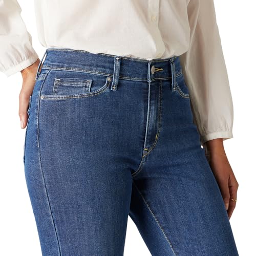 Levi Strauss Signature Women's Modern Straight Jeans Mid-Rise Stretch Denim (Standard and Plus), (New) Byron Bay, 6 Short4