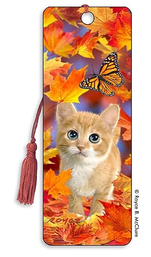 3D Bookmarks Featuring The Artwork of Royce B Mcclure (Fall Kitten)