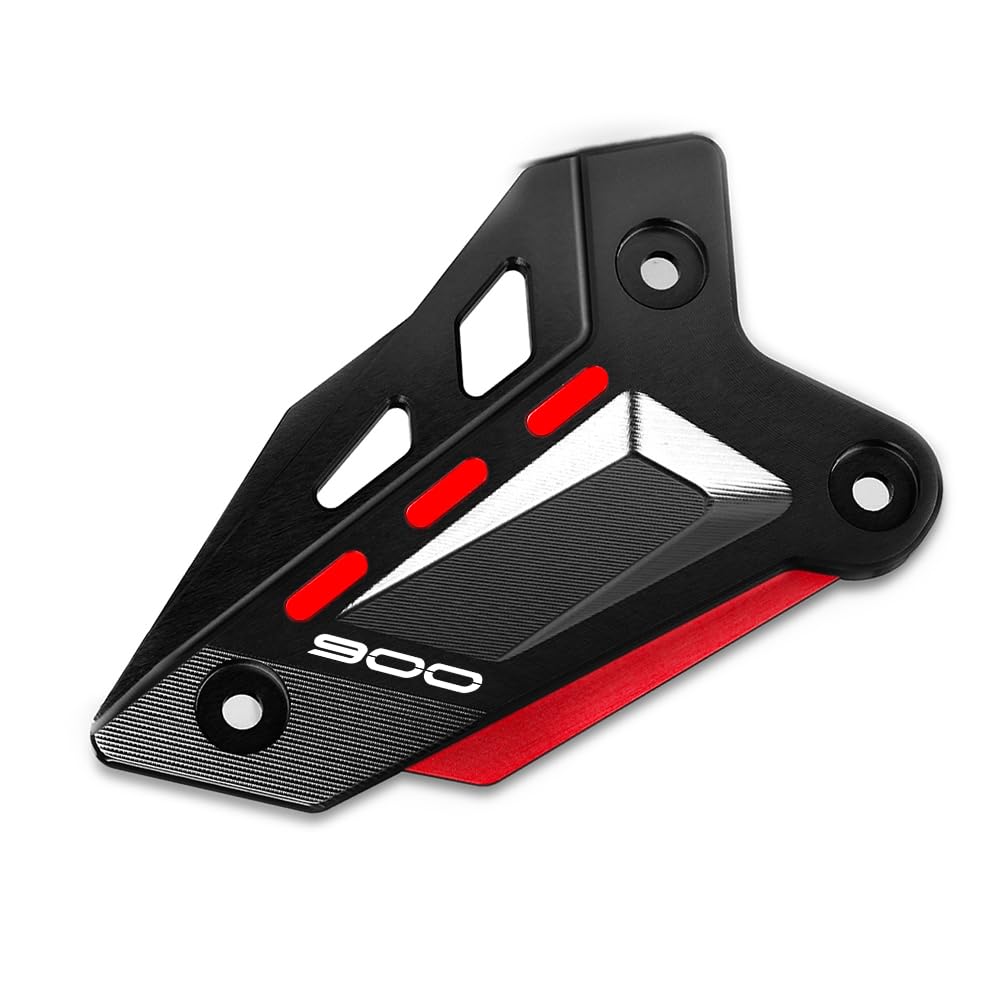 Modeer para Z900 2018-2025 Z900SE 2022-2025 Motocicleta CNC Reposapiés Protector de pedal Estribera Placas de talón Cubierta de protección z 900 se Accesorios (negro-rojo)