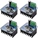hiBCTR 4-Pack BTS7960 43A High-Power Motor Driver Module