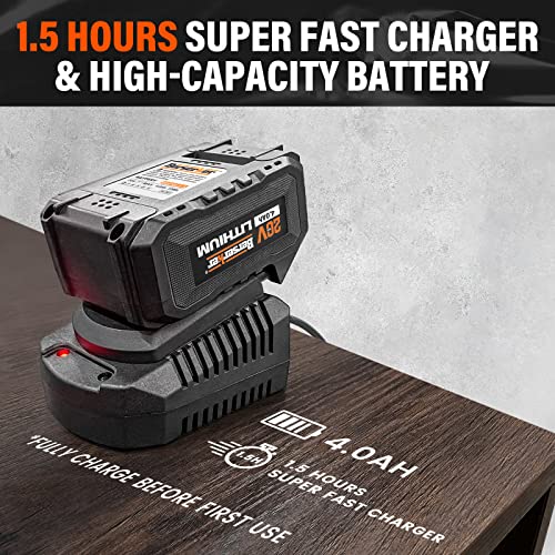 Berserker 20V Cordless 1-1/8" Sds-Plus Brushless Rotary Hammer Drill With Safety Clutch, 4.0Ah Lithium-Ion Battery Operated And Super Fast Charger, 4 Functions Variable Speed Rotomartillo For Concrete #TOP5