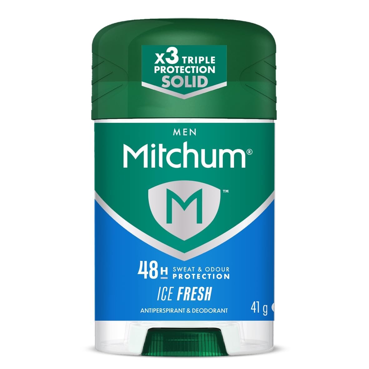 Mitchum Men Ice Fresh Antiperspirant & Deodorant Stick 41g | 48H Sweat & Odour Protection | Triple Protection Solid Formula | Long-Lasting Freshness for Men-image-4