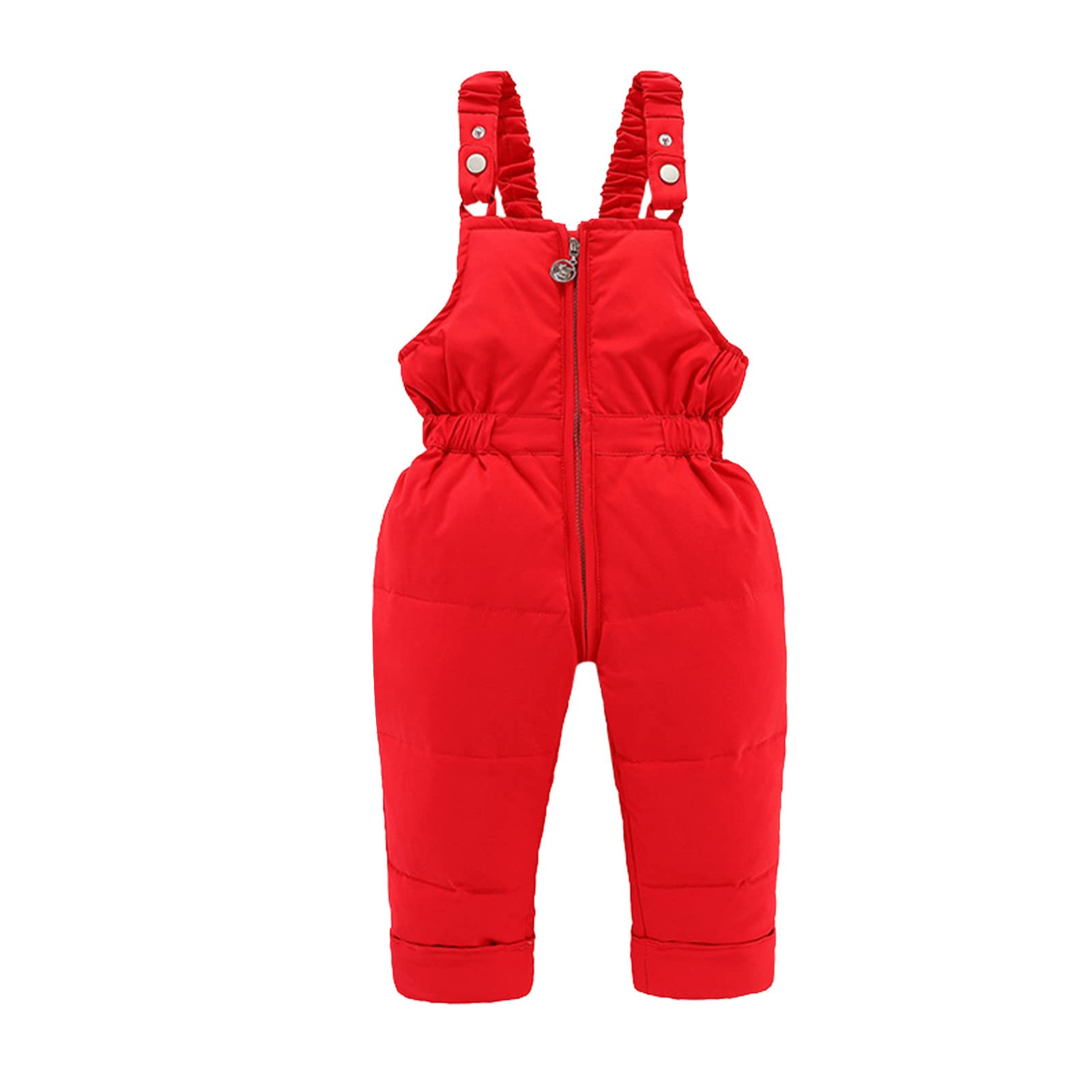 Generisch Manteau d'hiver épais et chaud en duvet avec ensemble pour fille - Combinaison de neige en polaire