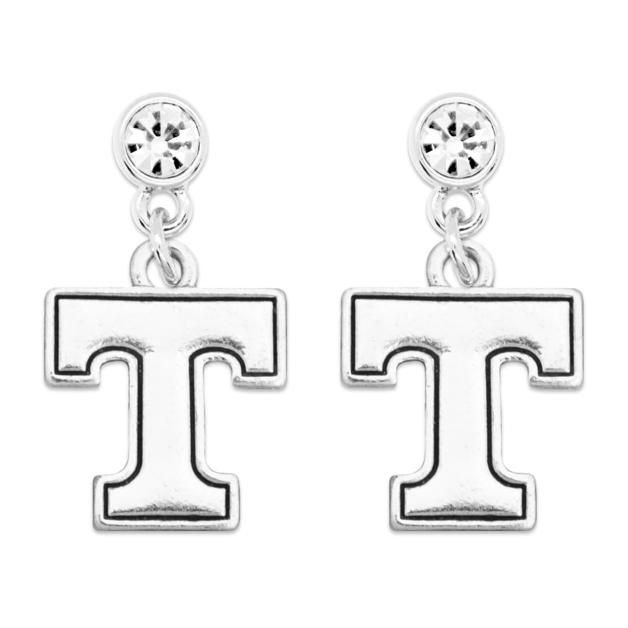Tennessee Volunteers Lydia Silver Earrings Jewelry Gift Licensed UT