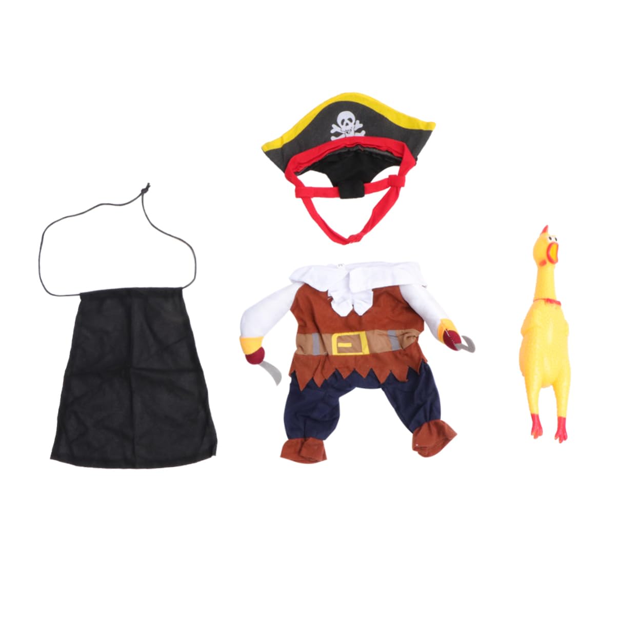 FOMIYES Set Di 3 Pezzi Per Halloween Vestito Da Pirata Per Cani E Gatti Abbigliamento Per Animali Domestici Divertente Vestito Per Cani.