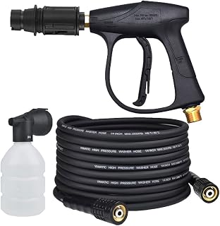 High Pressure Washer Gun with 8 Meter Pressure Washing Hose Pipe & Foam Flow Bottle Combo Set Compatible with Pioneer, JP... Price In India
