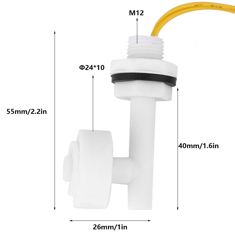 Interruttore a Galleggiante di Livello, 220 V Angolare a Destra Interruttore Galleggiante per L'acquario, Pompa, Auto, Barca, con Controller a Livello di Liquido, Basso Consumo