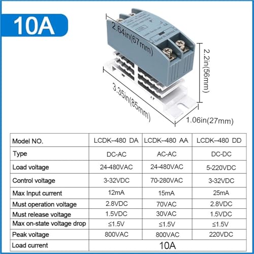 Relé de estado sólido SSR para automatización del hogar y control DC 2