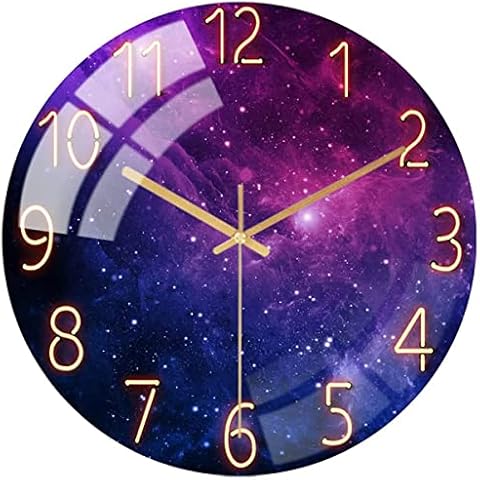 Cooltto Reloj De Pared Vidrio Templado Silencioso Cover