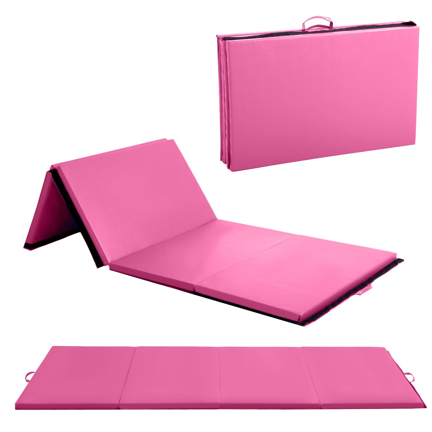Gymnastics Mats Foldable Tumbling Mats Portable Gymnastics Exercise Mat Thick Gymnastics Tumbling Mats Pad Home Exercise Panel Mat With Carrying