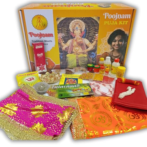 Poojnam Ganesh Chaturthi Puja Samagri Kit – Traditional Worship E...