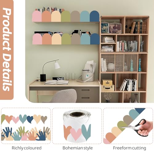 131 ft Display Borders, 4 × 10 m Bulletin Board Borders Classroom Display Border Rolls for Displays Classroom Decoration for School Office Home Theme Party - Image 2