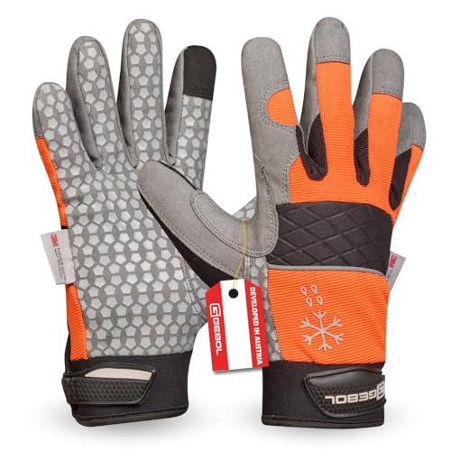Gebol Master Thermo (1 Paar) - Thermohandschuhe mit 3M Thinsulate Futter, Rutschhemmende Silikonbeschichtung, Kälteisolierung, Neopren-Bund, für Herren, XL (Gr. 10)