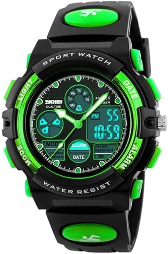 eYotto Kids Sports Watch Waterproof Boys Multi-Function Analog Digital Wristwatch LED Alarm Stopwatch