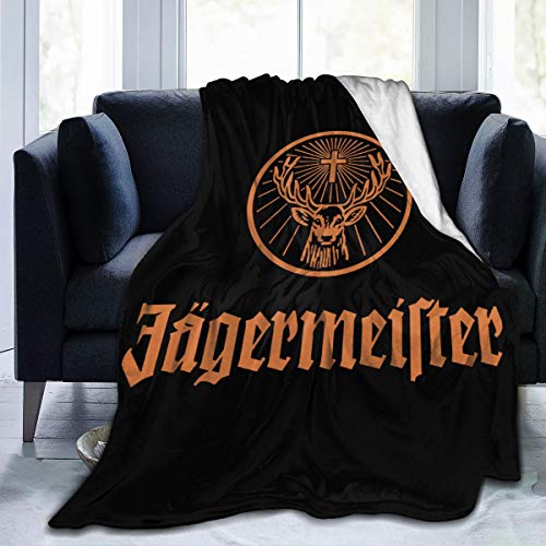 DerekPeacok Jagermeister Throw Blanket Super Soft Flannel Bed Blanket for Daybed Camping Picnic 50''X40''