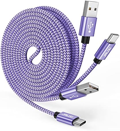 JALIXI [2-Pack 1M] USB C Cable, 3A Fast Charging USB C Charger Cable Compatible with Samsung Galaxy S10 S9 S8 S21 S20 fe, A50 A51 A12 A22 A52s A02s A03s A20e A21s, Huawei P20 P30 lite, Xperia xz