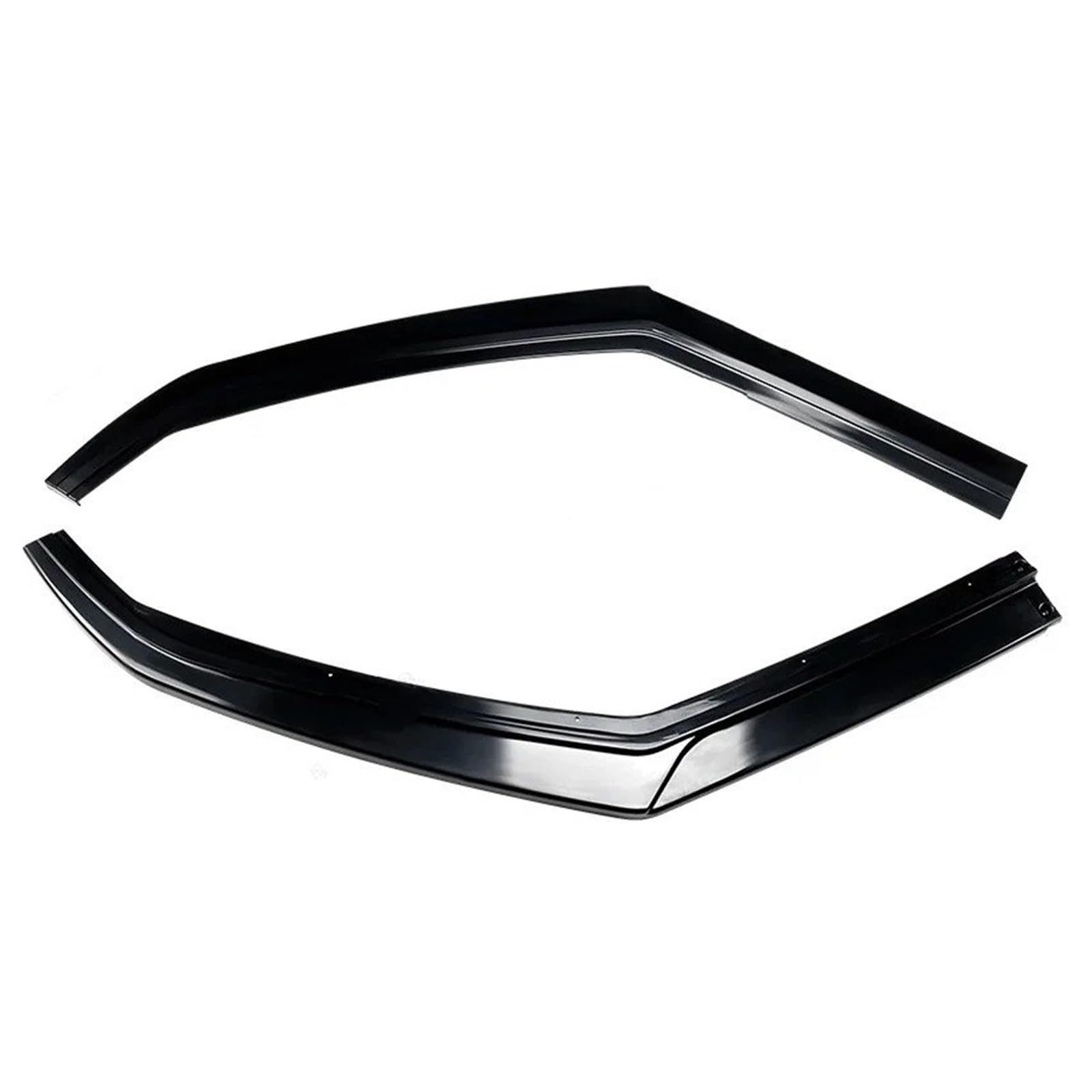 Frontlippe Spoiler Für VW Polo Für MK5 6R 6C Für TDI Für TSI 2009–2017 2-teiliger Frontstoßstangen-Lippenspoiler-Splitter-Diffusor Aus ABS Glänzend Schwarz