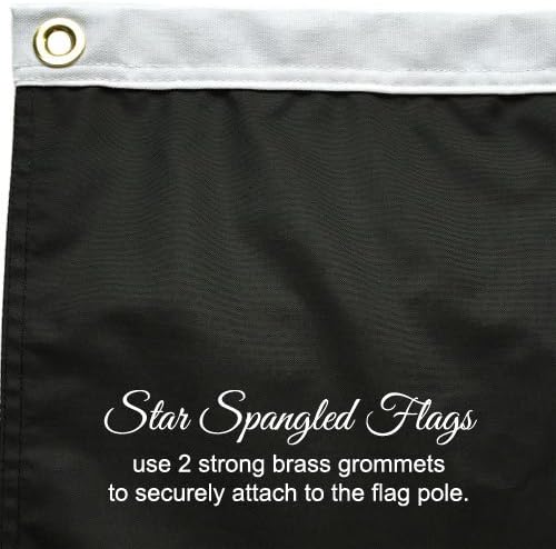 POW MIA Flag 3x5 - 100% Made In USA using Tough, Long Lasting Nylon Built for Outdoor or Indoor Use, Double Sided, Featuring Locked Stitches on Hems and Quadruple Stitching on Fly End