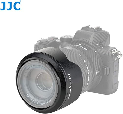 Miniatura 7 de JJC - Parasol reversible para lente Nikon NIKKOR Z DX de 1.969-9.843 in f4.5-6.3 VR, compatible con tapa de 2.441 in, reemplaza el parasol HB-90A