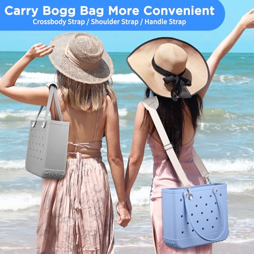 OUTXE Strap Wrap for Bogg Bag, Adjustable Crossbody Shoulder Long Straps for XL Medium Bog Beach Rubber Tote Bag Accessories3