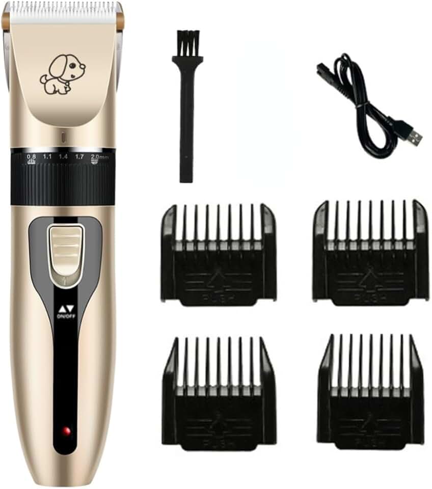 Aparador Maquina de Tosar Pêlos Cães Gato PET Recarregável - R78