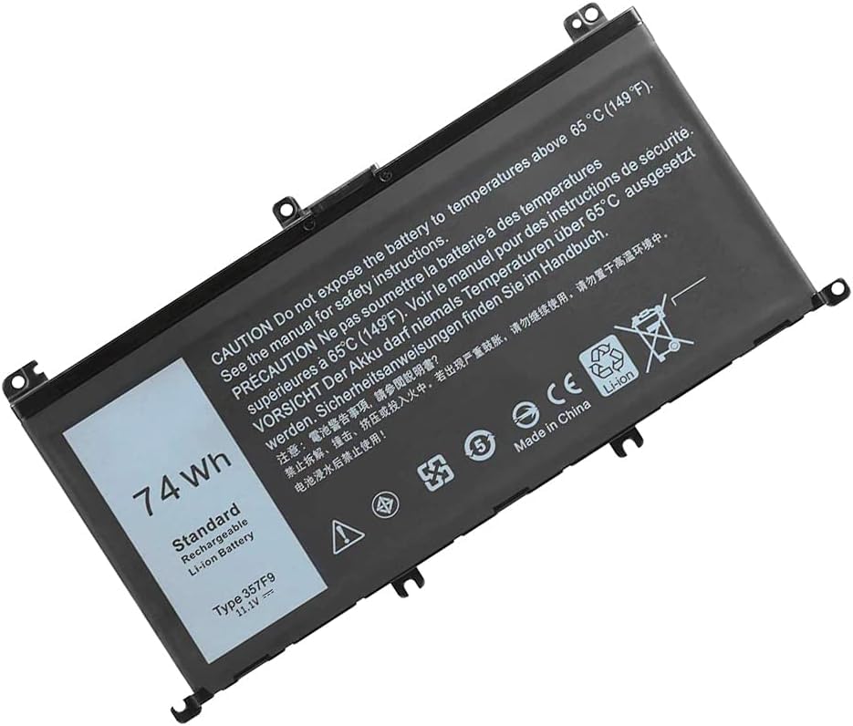 Batterie 357F9 Haute Capacité 74Wh pour ordinateurs Dell 15 7559 7567 P65F