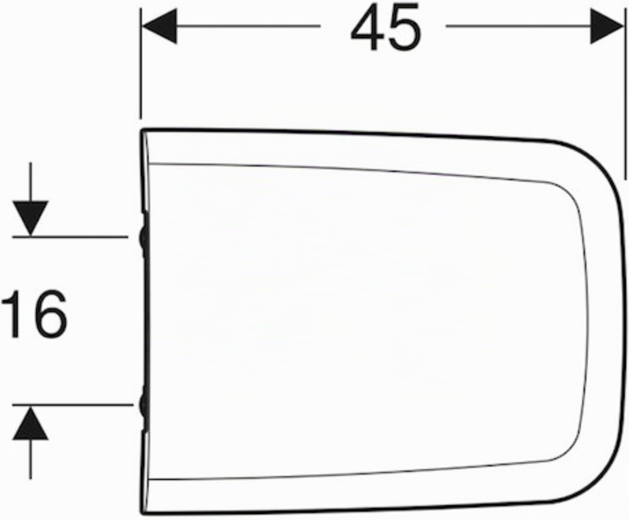 Geberit iCon Square WC-Sitz, weiß, mit Absenkautomatik, 571910000