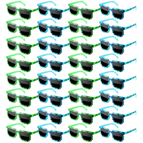 Lunettes de soleil 8 bits lot de 32 paires pour cadeaux invités anniversaire