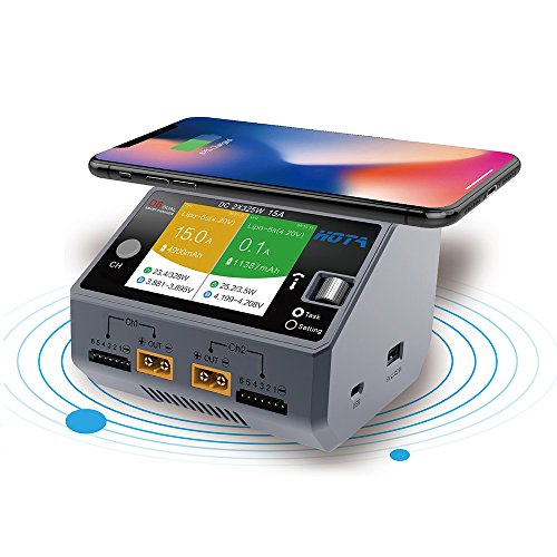 Chargeur intelligent D6 double canal DC325W pour batterie Lipo NiMH 15A