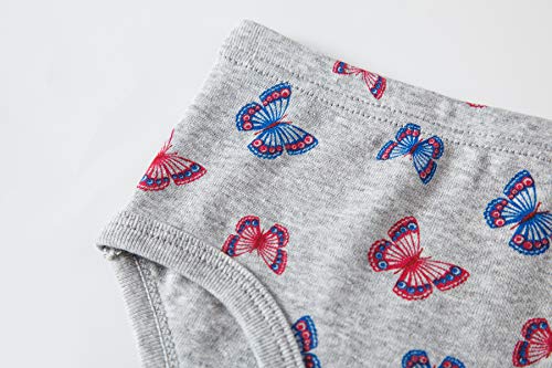 Cadidi Dinos Girls' 100% Cotton Panties Baby Toddler Soft Underwear Kids Briefs (Pack of 6) Size 2T 3T