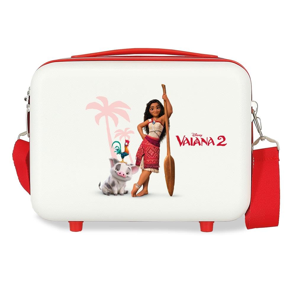 Joumma Disney Vaiana and Friends Nececer Adattabile Bianco 29 x 21 x 15 cm Rigido ABS 9,14 L 0,8 kg, bianco, Taglia unica, Necessità adattabile