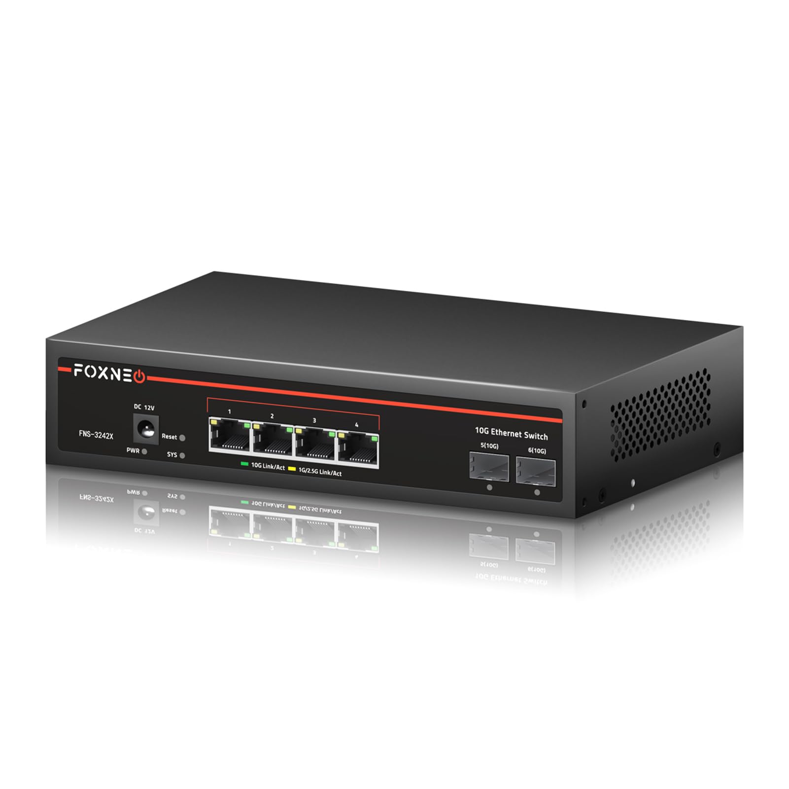 FOXNEO 8ポート 10Gスイッチ FNS-3200X Amazon.co.jp: FOXNEO 10gbps スイッチングハブ 8ポート(全て10G