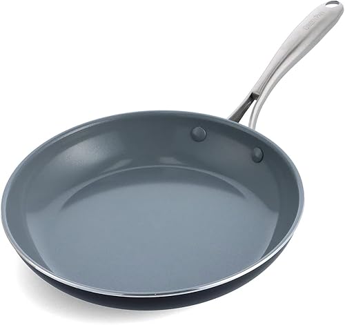 Miniatura 12 de GreenPan Swift - Sartén antiadherente de cerámica de 10 pulgadas, sin PFAS ni PFOA, cocina saludable, mango dorado de acero inoxidable, utensilios