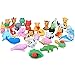 Acekid Animal Erasers for Kids, 30pcs Japanese Pencil Erasers Set, Cute Mini Puzzle Eraser Toys for Novelty Party and School Supplies